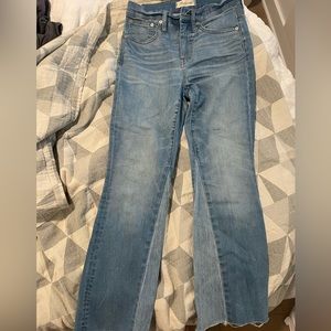 Madewell Demi Boot Crop denim